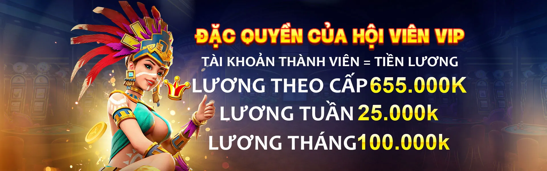 Hình ảnh chào mừng Chương trình VIP i9bet100 với biểu tượng vàng sang trọng